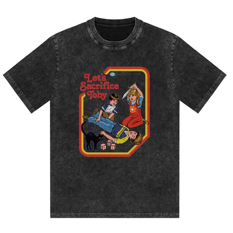 Hororová komiksová série Už jsme tam? Cestovní hry pro děti Potisk Trička Vintage Bavlněná trička Dárkové oblečení