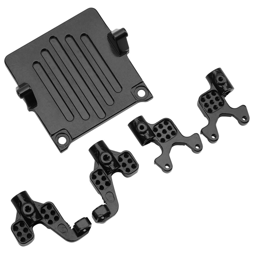 Aluminum Alloy Receiving Rack Shock Absorber Bracket for Axial SCX24 90081 1 24 RC CarBlack