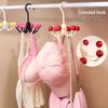 Dopamine Six-Claw Rotating Hook Rack: No-Punch Storage for Bags, Hats, and Underwear