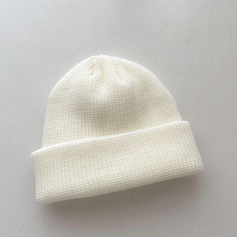 Knitted Hat for Men & Women Caps Wool Fashion Simple Warm trend Beanies Solid Autumn Winter Beanie Cap Trendy Style