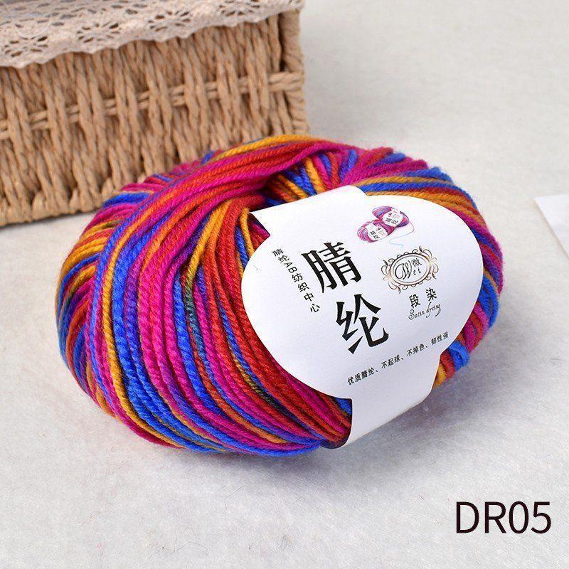 Scarf Thread, Wiring, Table Tennis Yarn, Doudou Thread, Dotted Yarn, Hand-Woven Colored Ball Doudou Wool, Stick Needle Thread