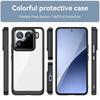 For Xiaomi 15 Pro Phone Case WANLONFENG XC Series TPU Acrylic Cover with Tempered Glass (Big Lens Hole)