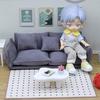 1/12 Scale Couch Model Modern Miniature Sofa Realistic Wooden Dollhouses Furniture For Bedroom Living Room