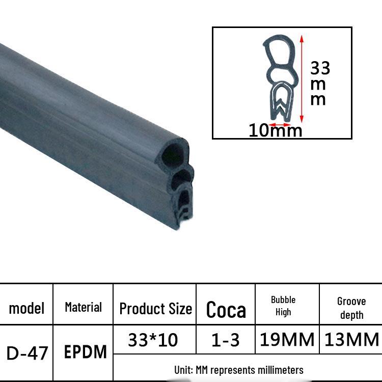U-Shaped Waterproof Anti-Collision Dustproof Electrical Cabinet Rubber Seal
