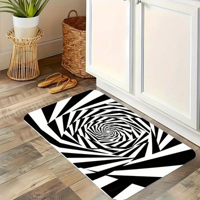 1PZ Tappeto da Cucina con Fantasia 3D Tappetini Antiscivolo per Porta Design Pop Tappeto da Bagno Tappetino da Bagno Tappeto per Lavello di Casa Decorazioni Lavanderia