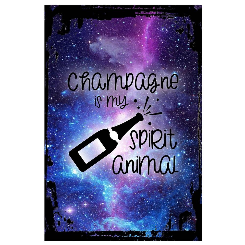 Silver Palate Champagne Vintage Retro Metal Tin Signs Vintage Wall Decor Metal Plaque Poster For Home Club Bar Pub Tavern Coffee