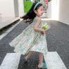 Floral Vest Dress Cool Pure Cotton Printed Middle and Large Children Primary School Kindergarten Korean Style Cotton Skirt