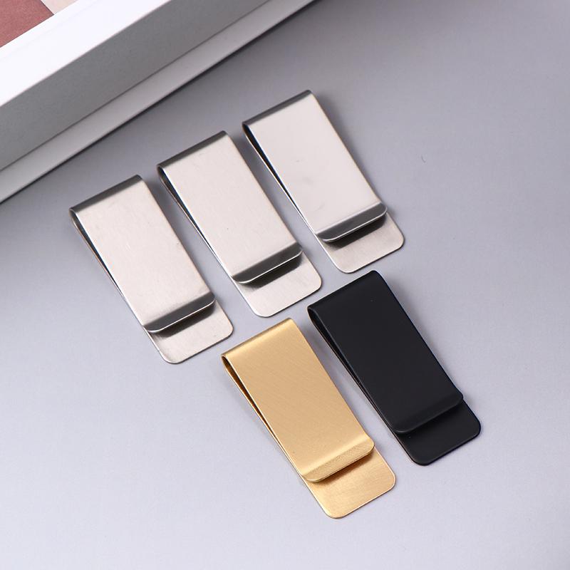 5 Piezas Clip de Dinero Metálico Delgado Simple Portátil Multifuncional Clips para Tarjetas de Visita Billetera para Hombre Soporte para Tarjetas de Visita Cartera Pinza para Efectivo