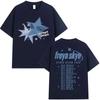 T-shirt da uomo Streetwear Oversize Freya Skye T-shirt Grafica Descendants World War Z Tour T-shirt Cotone Streetwear Descendants Maglietta da Concerto