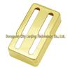 Brass Double Coil Electric Guitar Pickup Cover - Two-Wire Slot Copper Shell