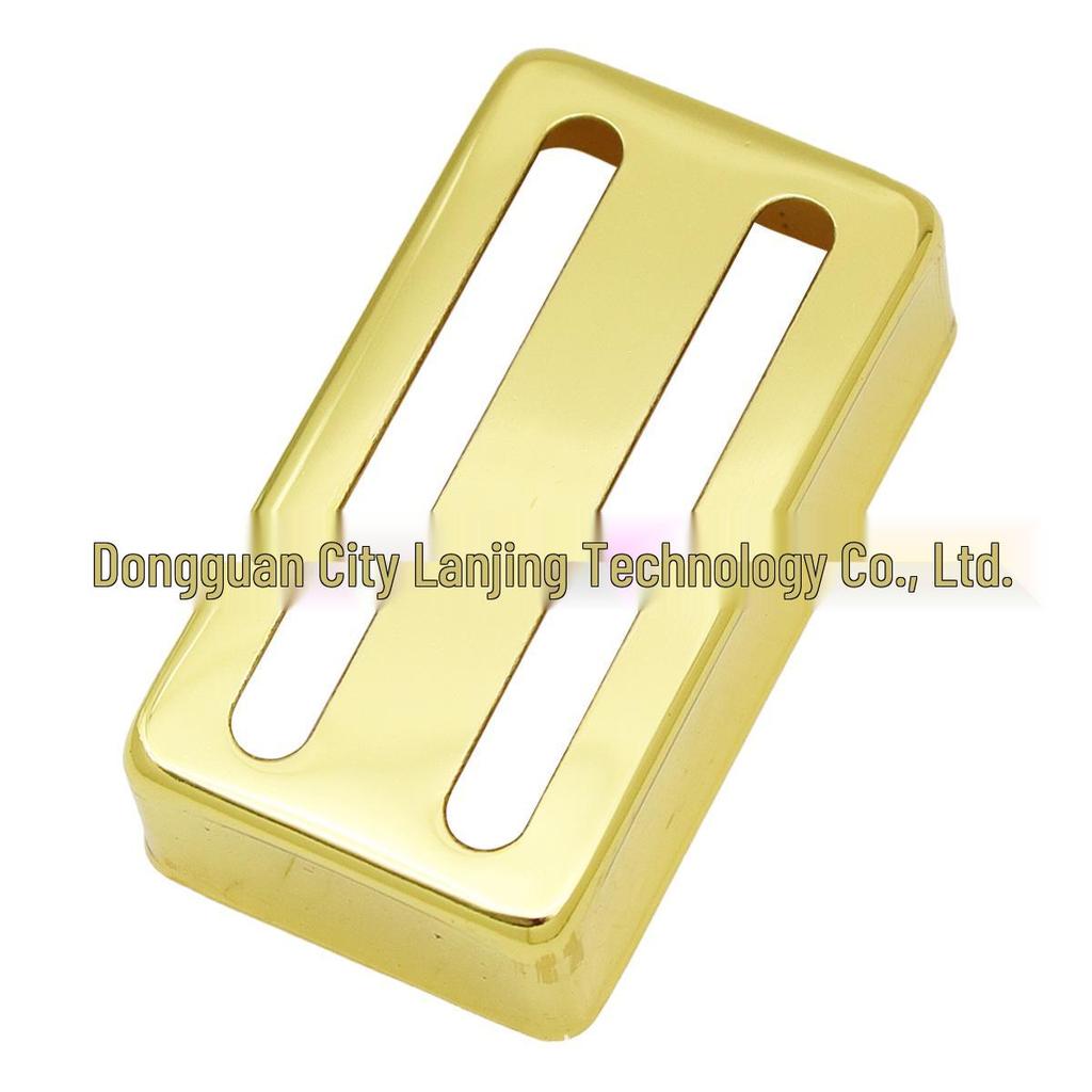 Brass Double Coil Electric Guitar Pickup Cover - Two-Wire Slot Copper Shell