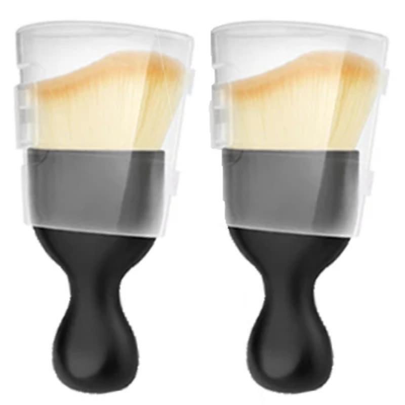 

2 шт. Мягкая щетка для чистки вентиляционного отверстия автомобиля с корпусом, инструмент для чистки салона автомобиля, искусственная автомобильная щетка для чистки щелей автомобиля 2 PC