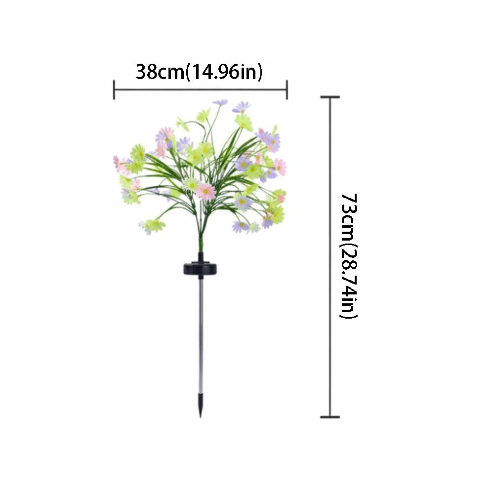 

7 Head Solar Powered Lamp Waterproof Small Wild Chrysanthemum Solar Flower Light Plug-in Design Simulation Flower