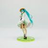 New Hot Fashion Version Hatsune Miku Countryside Pvc Action Figure Four-Leaf Clover Figurine Model Collectible Class Toy