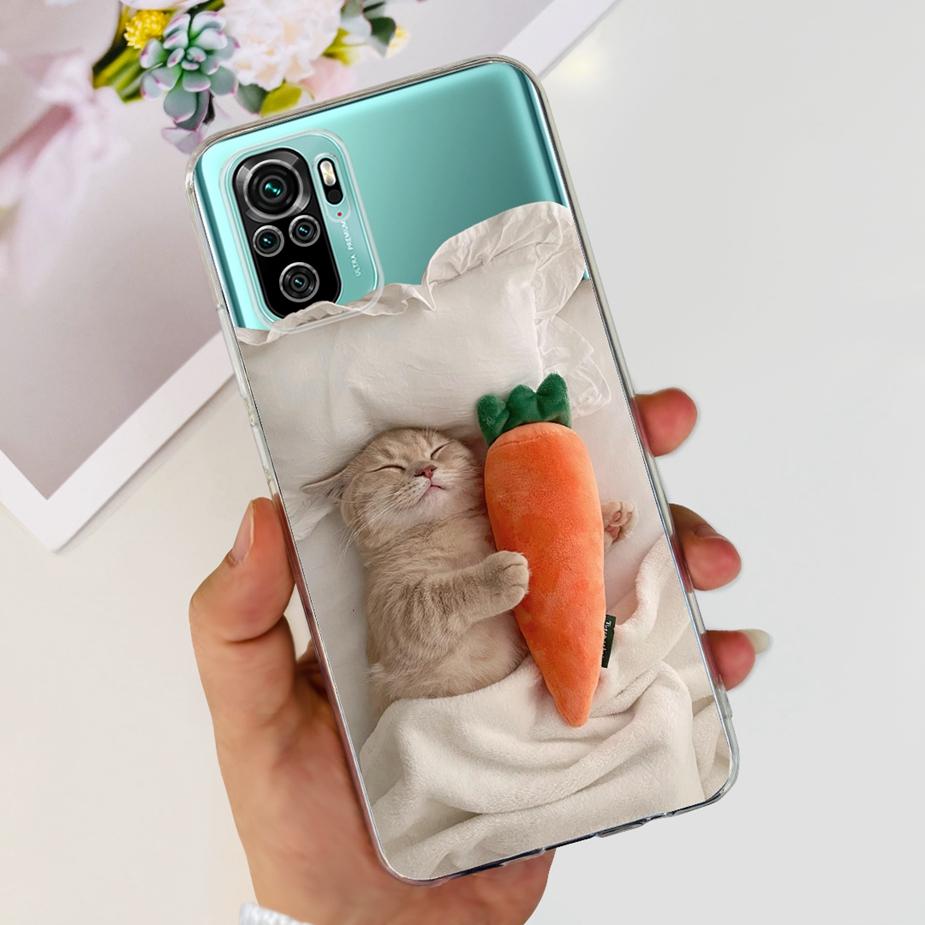 For Xiaomi Redmi Note 10 Case Note 10S Cute Cartoon Painted Cover Soft Silicone Case For Redmi Note 10 Pro Max Note10 10S Fundas