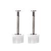 Steel Toilet Seats Screws with Nylon Nut & Washers Toilet Seats Fastener Quick Installation for Secure & Stable Fit