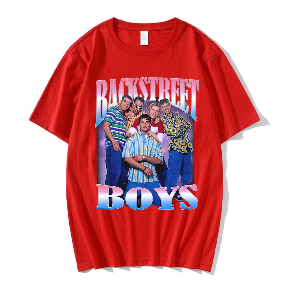 Backstreet Boys Graphic Print T-Shirt 90s Vintage Boy Band T Shirt Men's Women's Hip Hop Gothic Oversized T-Shirts Streetwear