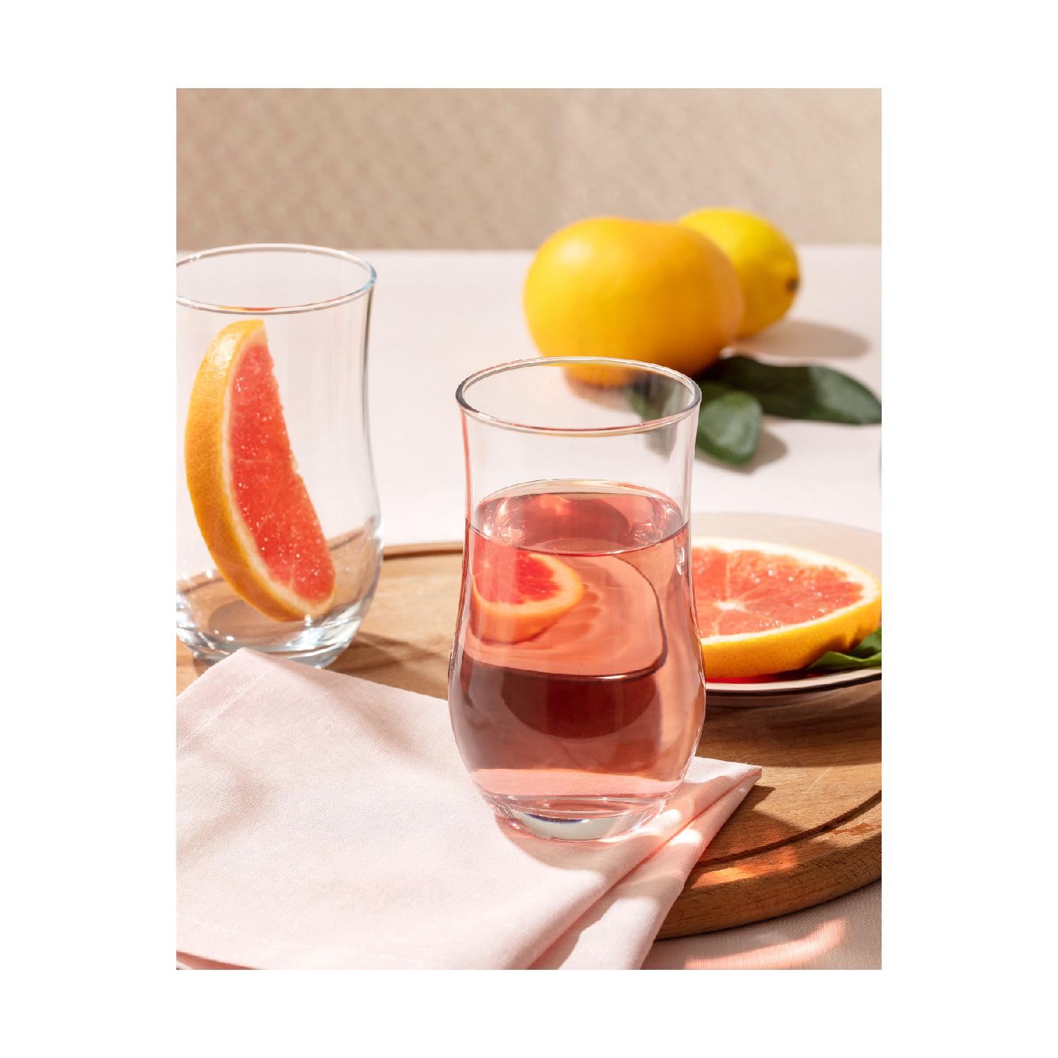 

Набор из 4 стаканов для безалкогольных напитков Coralie, 360 мл