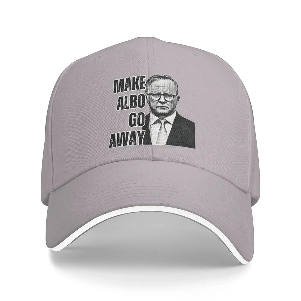 Summer MAGA MAKE ALBO GO AWAY Baseball Cap Outdoor Gym Fitted Retro Sun Hip Hop Hats Unisex Women Sunscreen Baseball Caps