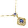 Necklace K18 Yellow Gold/sapphire/diamond 3.5g Women Used