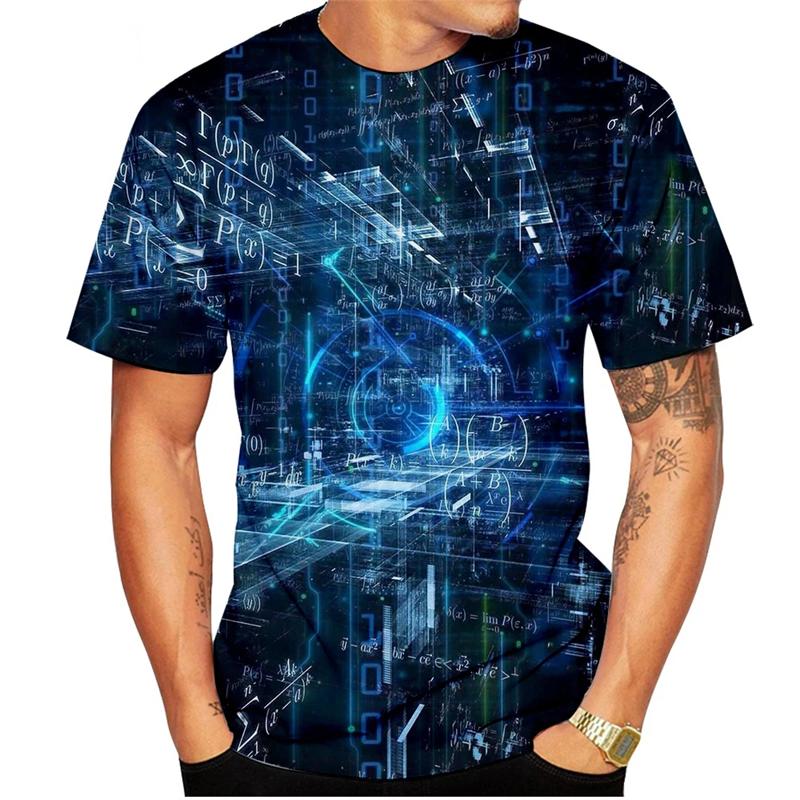 Funny Mathematical T Shirt Mathematics Formula 3D Print Men Woman Short Sleeve S