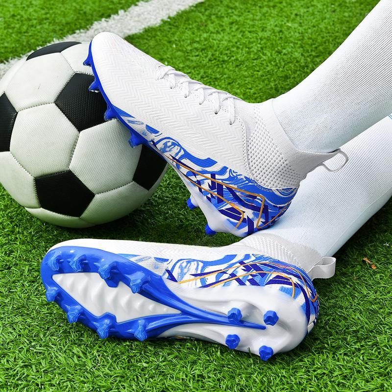 33-45 Herren Langnagel High Top Fußballschuhe Trainingsschuhe Kinderfußballschuhe