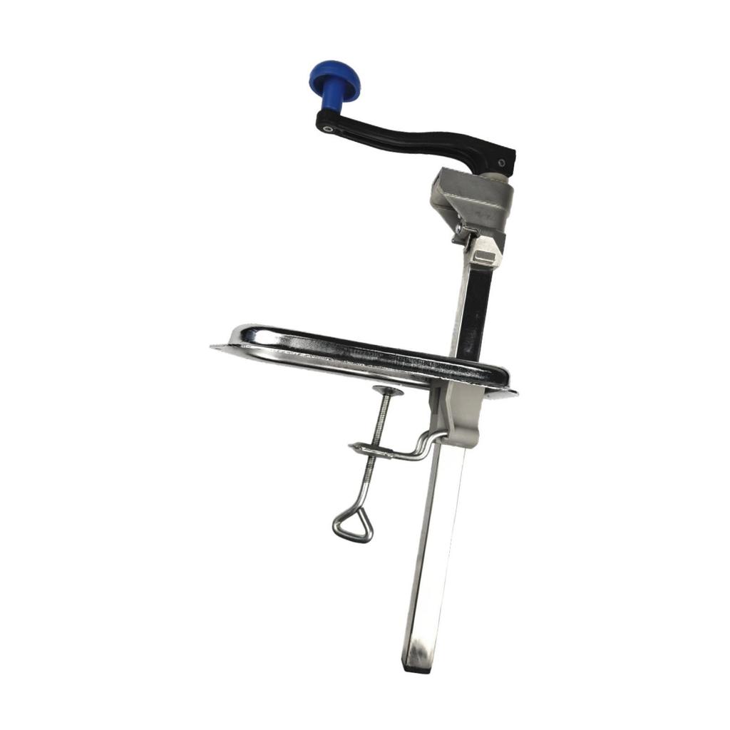 Can Opener Commercial Manual Tabletop Bench Clamp Hand Crank Jar