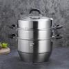 Beirens 28cm Weidian 3-Layer Stainless Steel Steamer Pot