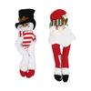 Holiday Christmas Decoration Buckle Man & Snowman Shape Velcro Curtain Buckle for Home Christmas Window Curtain Fixing Decorative Use