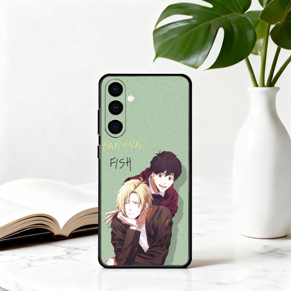 B-BANANA A-Ash L-Lynx F-FISH-es Phone Case For Samsung Galaxy A73,A72,A71,A70,A53,A52,A51,Others Soft Black Cover