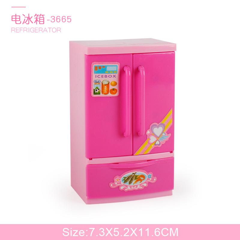 Children's Simulated Kitchen Play House Small Appliances Refrigerator Microwave Hair Dryer Coffee Machine Electric Kettle Toys