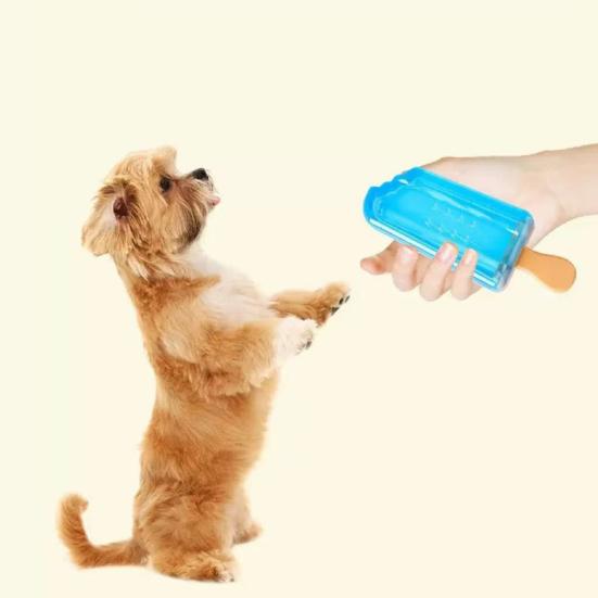 Giocattolo Rinfrescante da Masticare per Cani Bastoncino di Ghiaccio Congelabile Estivo Cono Dentizione Cucciolo