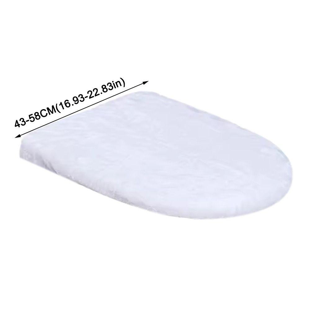 Washable Toilet Dust Cover Soft Toilet Lid Protective Sleeves Toilet Cushion Mat