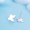 S925 Sterling Silber Blitz Wolke Ornament Unisex Alle-Spiel Wolke Donner Stud Ohrringe Splitter Ornament
