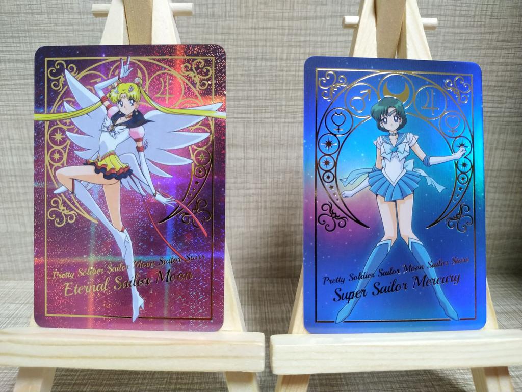 Gör det själv 20 st/set Sailor Moon Förgyllning Självkontroll Samla Signatur Handelskort Anime Tecknad Julklapp