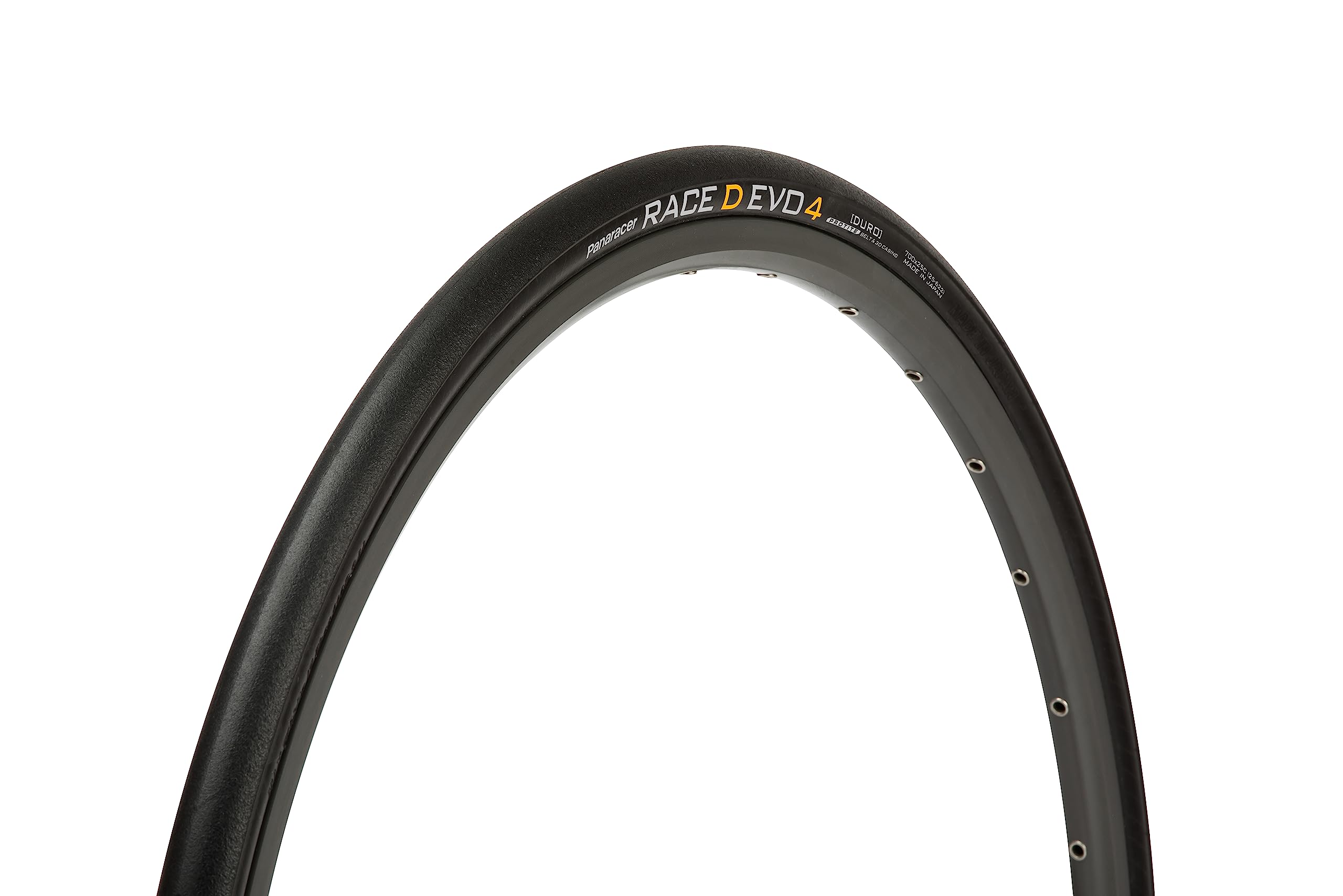 

Panaracer Race D Evo 4 Clincher Tire [700 x 25C] F725-RCD-B4 Black/Black Open (For Road Bikes, Cross Bikes, Road Racing, Touring, and Long Rides)