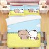 Schattige Bubu Dudu Cartoon Beer Panda Dekbedovertrek Kawaii Beddengoedsets Zachte Dekbedovertrek en Kussenslopen Eenpersoons/Tweepersoons/Queen/King Jongens