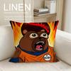 Cute Bobo the Bear Cushion Cover Pillowcase Set Pcs x x Breathable Washable Sofa Cushion Cover