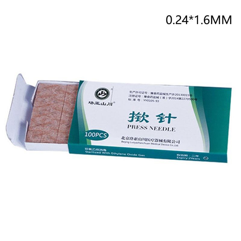 100Pcs Disposable Acupuncture Ear Massage Needles One-time Use Lifting Pressure Needles for Ear Acupressure Relaxation Therapy