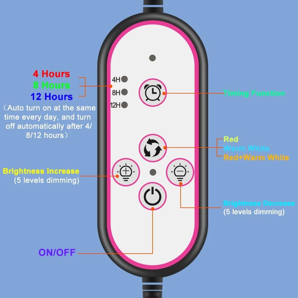 Full Spectrum Plant Light LED Flower Seeds Phytolamp For Plants Grow Light UK EU US Plug Indoor Phyto Lamp Hydroponics Fitolampy