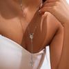 Cross Pendant Necklaces for Women Zinc Alloy Colorful Rhinestones Necklaces Gold Silver Colors Long Choker Trendy Party Jewelry
