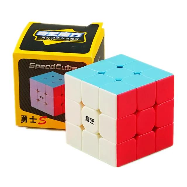 

Qiyi Warrior W 3x3x3 Speed ​​Cube без наклеек, прозрачный профессиональный волшебный куб, пазлы, красочные развивающие игрушки для детей