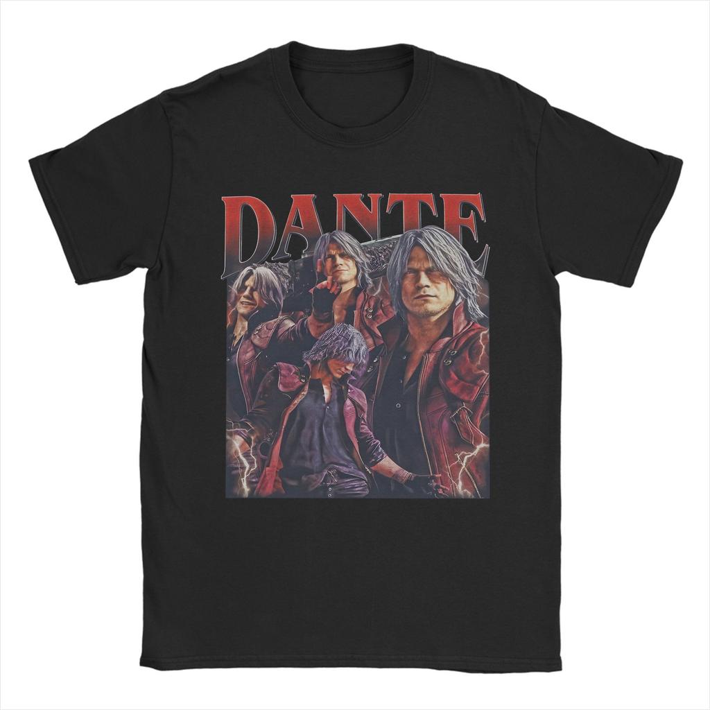 Virgil Devil May Cry DMC3 T Shirts for Men Cotton Vintage T-Shirts Round Collar  Tees Short Sleeve Clothing Gift