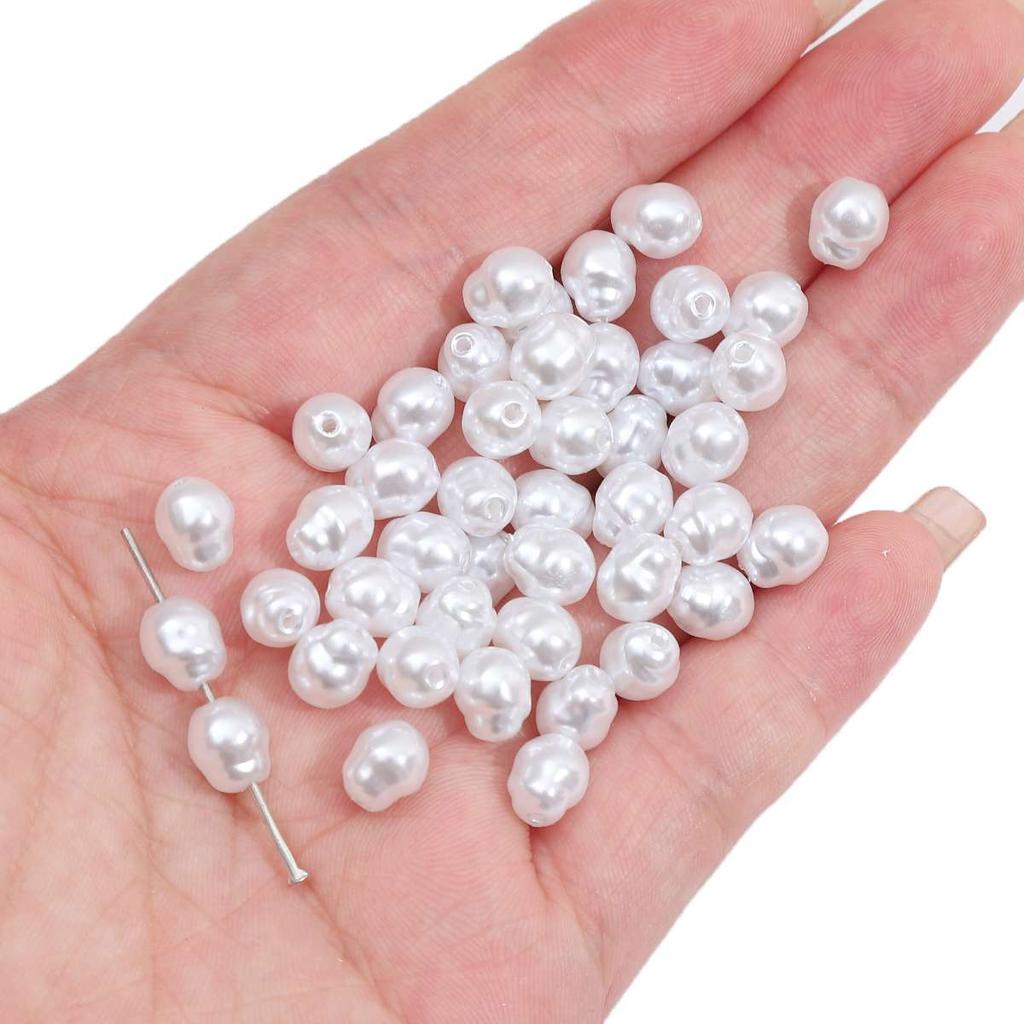 Geometry Shaped Imitation ABS Pearl Beads Straight Hole DIY Bracelet Jewelry Accessories