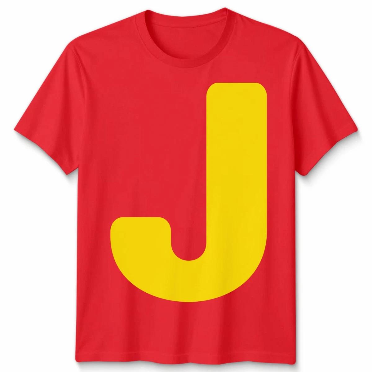 

J Initial Initials Personalization Mens T-Shirt Womens Tee Graphic Tee M