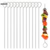 20cm BBQ Barbecue Spiesjes Naald Klem Keukengerei Vork IJzer Buiten Reizen Gereedschap Hoge Temperatuurbestendigheid BBQ Accessoires