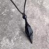 Unisex Starry Sky Obsidian Pendant Necklace - Trendy Couple Gift