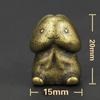 Cute Mini Cartoon Mushroom Head Fun Key Pendant Brass Metal Doll Gifts Copper Crafts