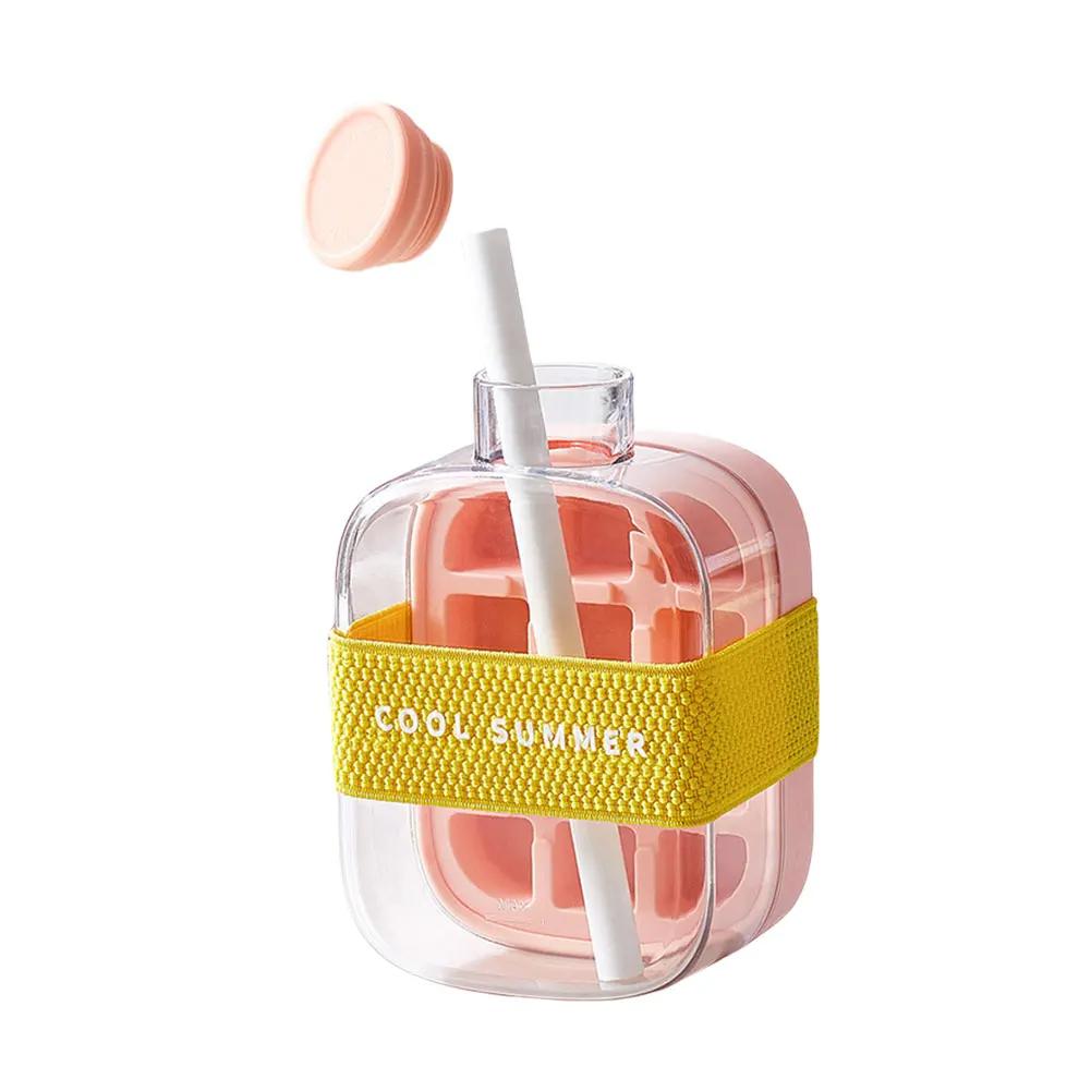 

500/800 мл 2 в 1 форма для льда с бутылкой для воды, пресс-тип, портативная льдогенератор, форма для льда большой вместимости для дома, кухни, для летнего использования 1pc