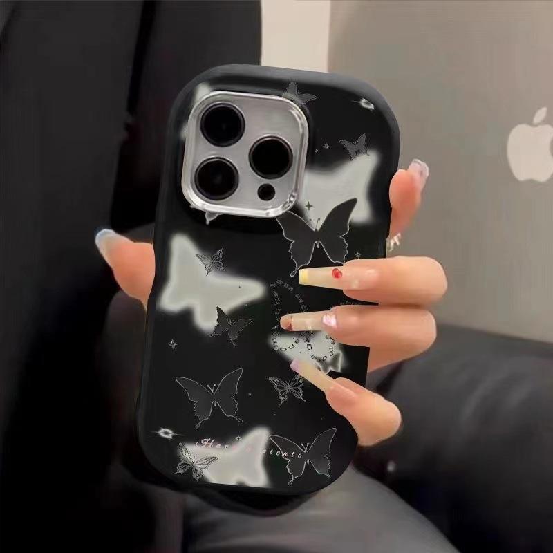 

Чехол для телефона Butterfly подходит для Apple 16pro, 15promax, европейский и американский 13mini, противоударный 14plus12 iphone7p/8p